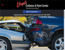 Tablet Screenshot of lloydscollision.com